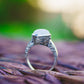 Sterling Silver Moonstone Royal Ring