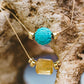 Turquoise Longevity Gold Filled Necklace
