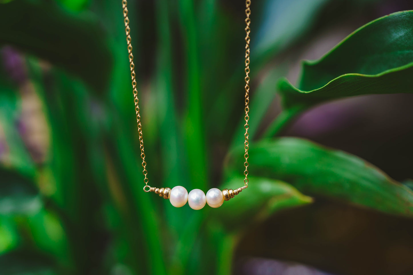 Fresh Water Round Pearl Gold Filled Necklace