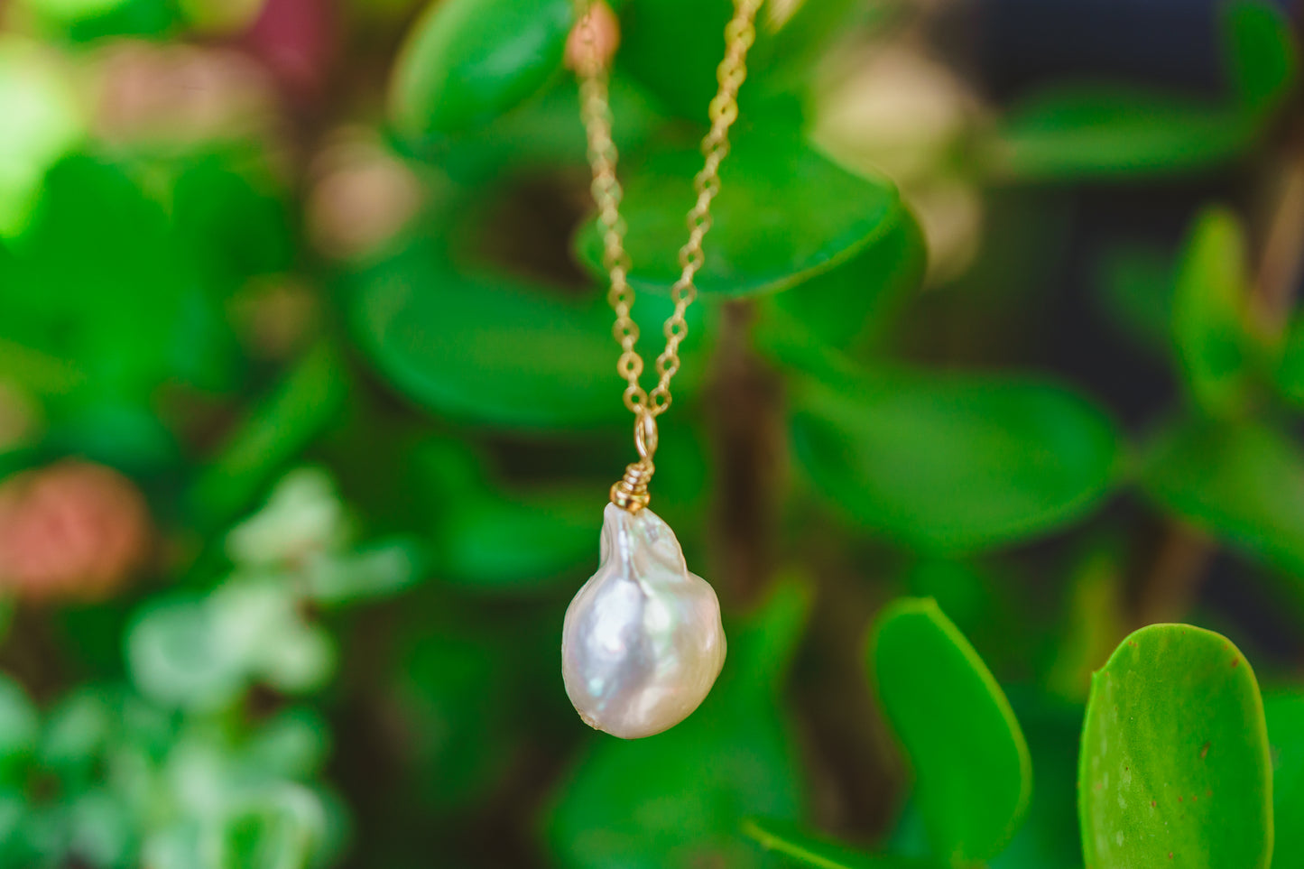 Baroque Pearl Gold Filled Necklace