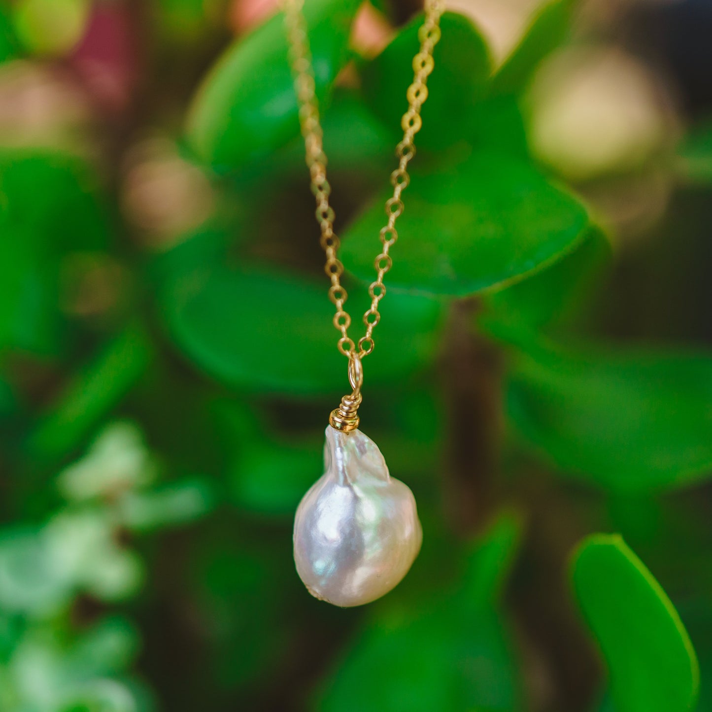 Baroque Pearl Gold Filled Necklace