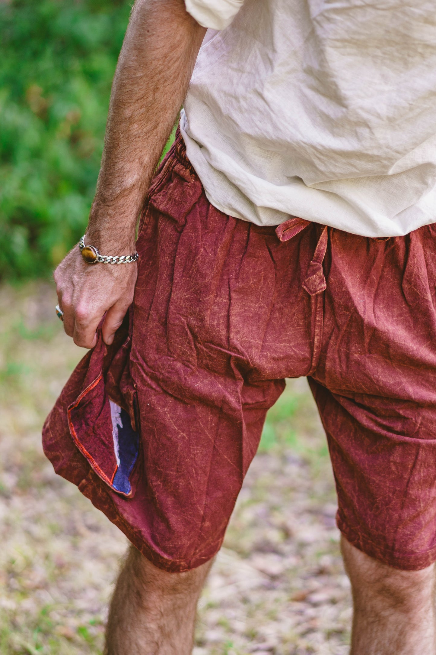 Cotton Lightning Bolt Shorts