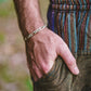 Shyama Cargo Shorts with Buddhist Astamangala Block Print