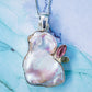 Sterling Silver Pearl & Tourmaline Pendants