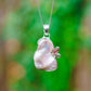 Sterling Silver Pearl & Tourmaline Pendants