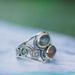 Sterling Silver Labradorite Twist Swirl Rings