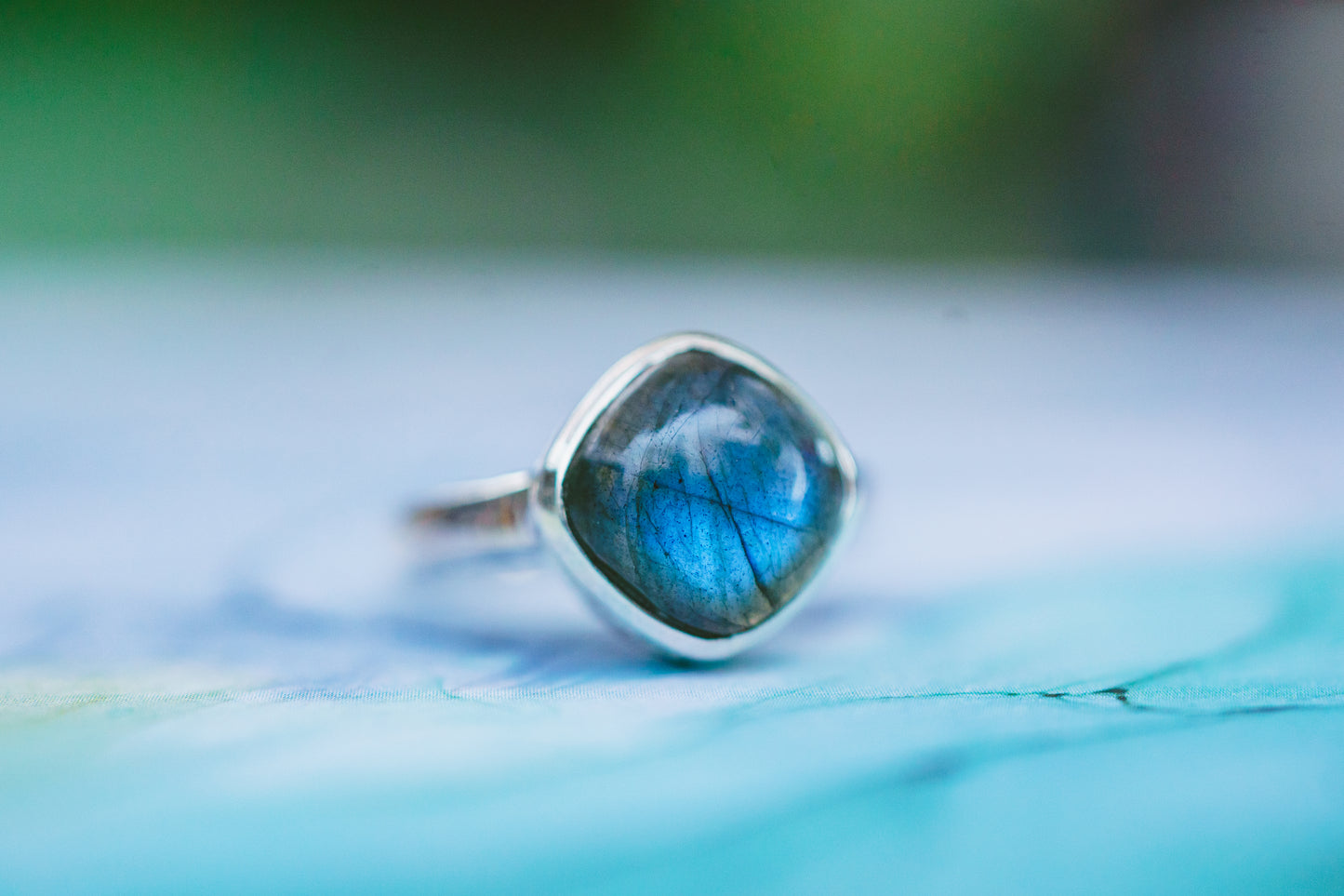 Sterling Silver Labradorite Royal Ring