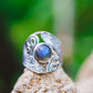 Sterling Silver Labradorite Shield Ring