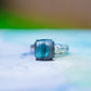 Sterling Silver Square Labradorite Ring