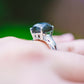 Sterling Silver Square Labradorite Ring