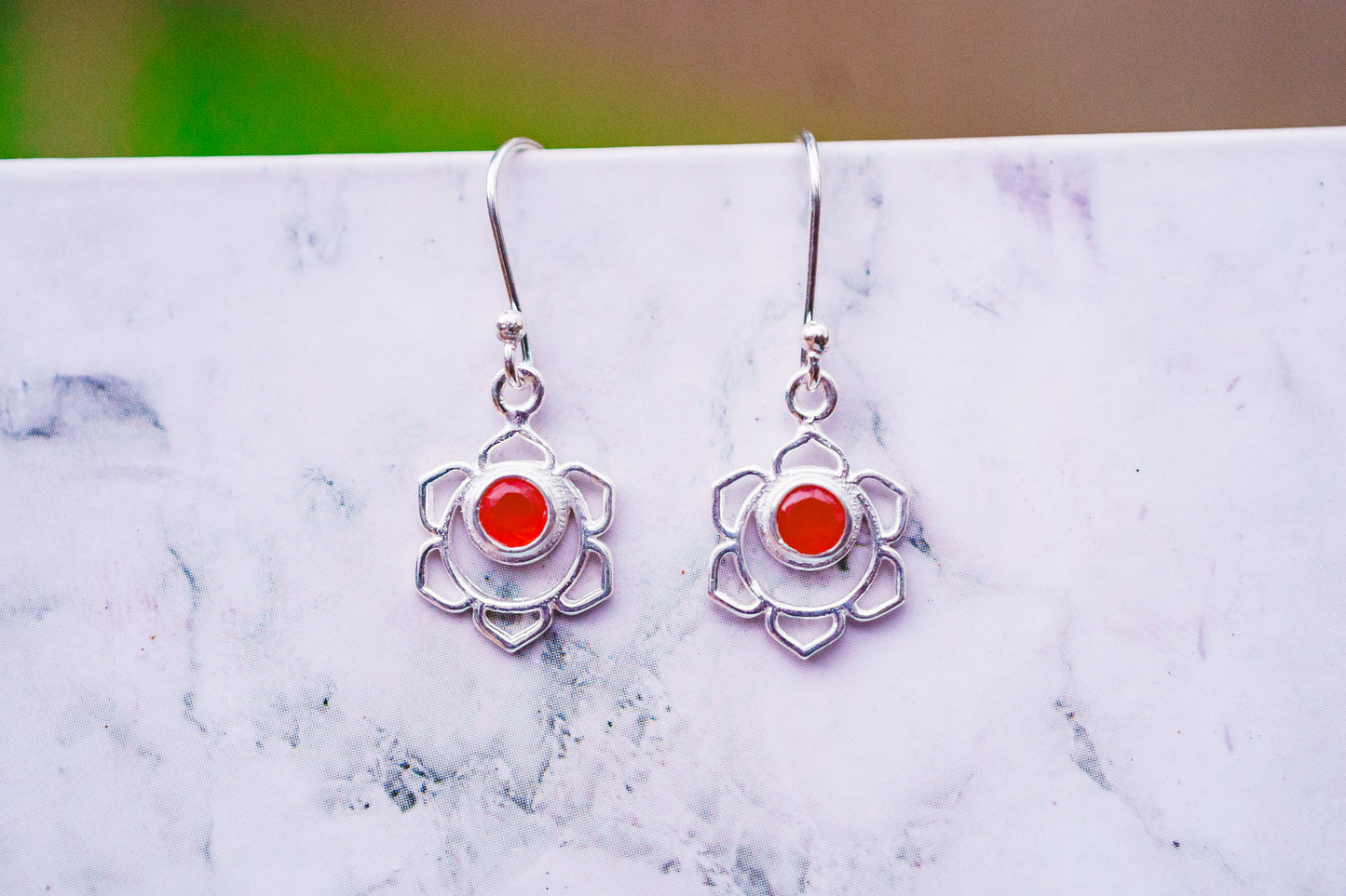 Chakra Symbol Dangle Earrings