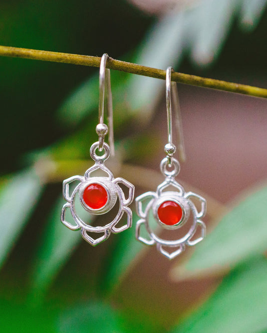 Chakra Symbol Dangle Earrings