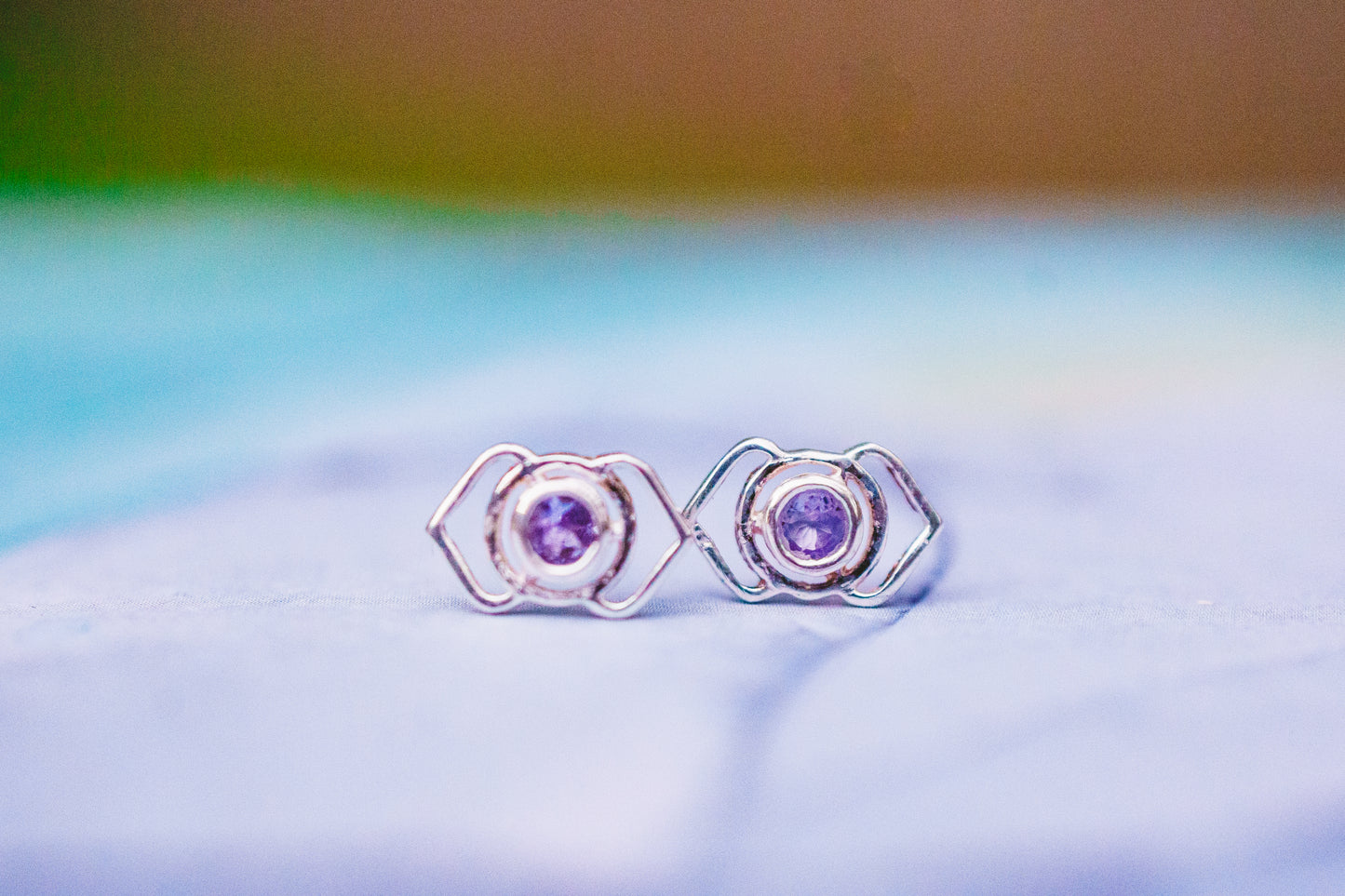 Chakra Symbol Stud Earrings