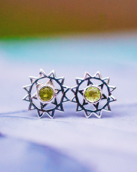 Chakra Symbol Stud Earrings