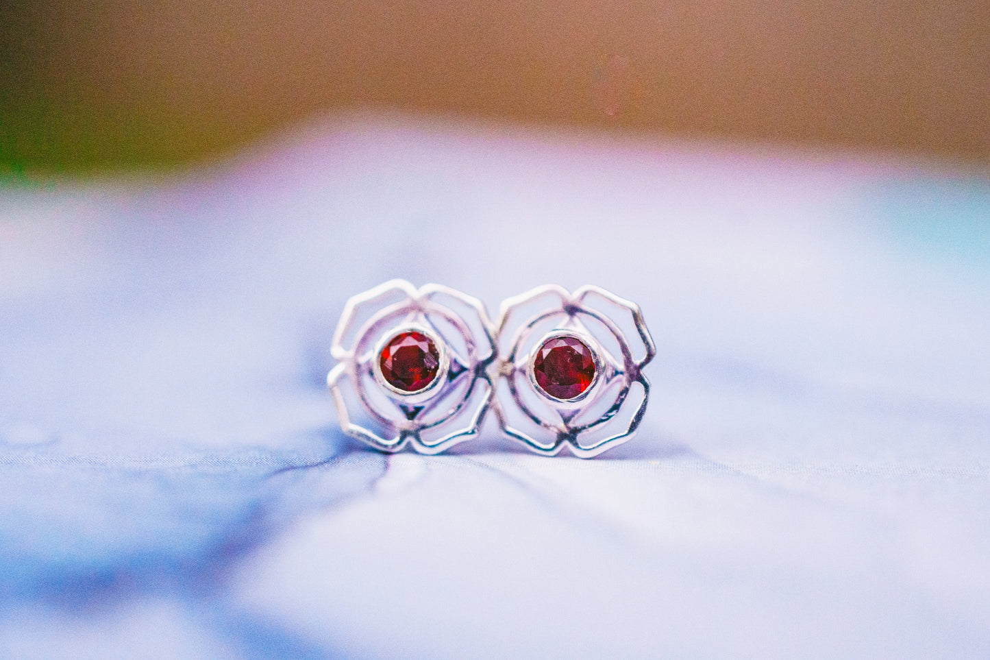 Chakra Symbol Stud Earrings