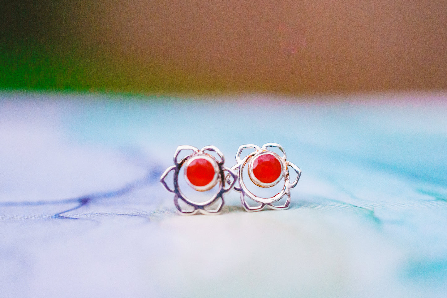 Chakra Symbol Stud Earrings