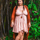 Frayed Braided Cotton Dress