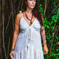 Frayed Braided Cotton Dress
