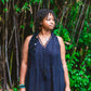 Frayed Cotton Dress