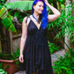 Frayed Braided Cotton Dress