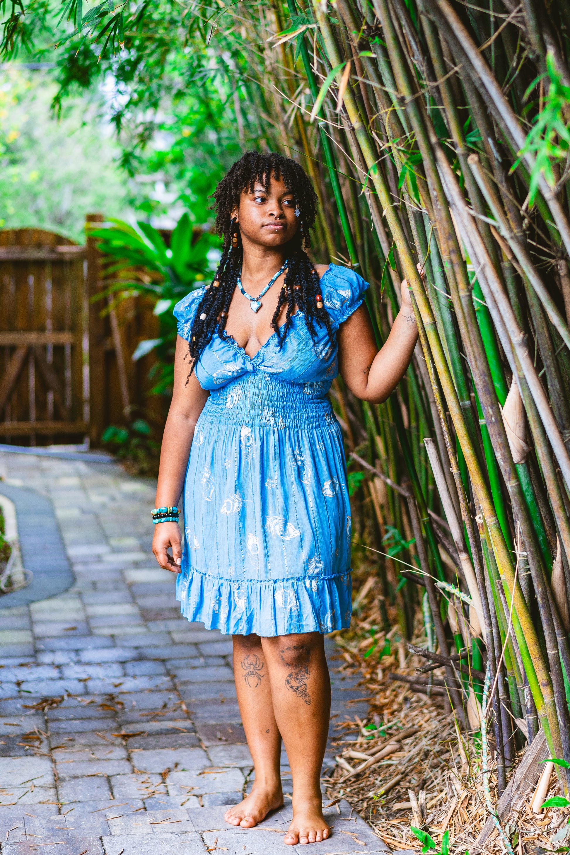 Golden Peacock Mini Dress Midnight Sun Golden Peacock Mini Dress Midnight Sun
