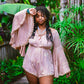 Golden Peacock Frill Romper