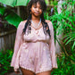 Golden Peacock Frill Romper