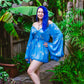 Golden Peacock Frill Romper