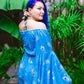 Golden Peacock Frill Romper