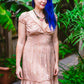 Golden Peacock Mini Dress