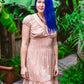 Golden Peacock Mini Dress
