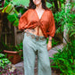 Desert Rose Block Print Pants