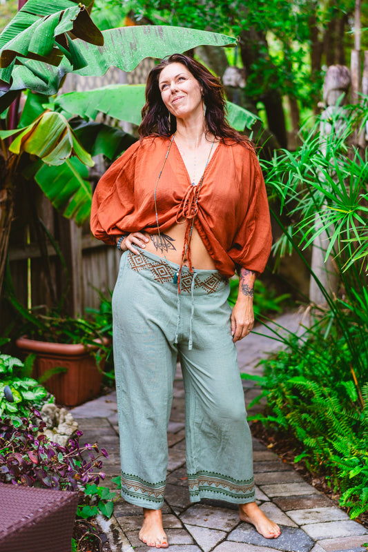 Desert Rose Block Print Pants Desert Rose Block Print Pants