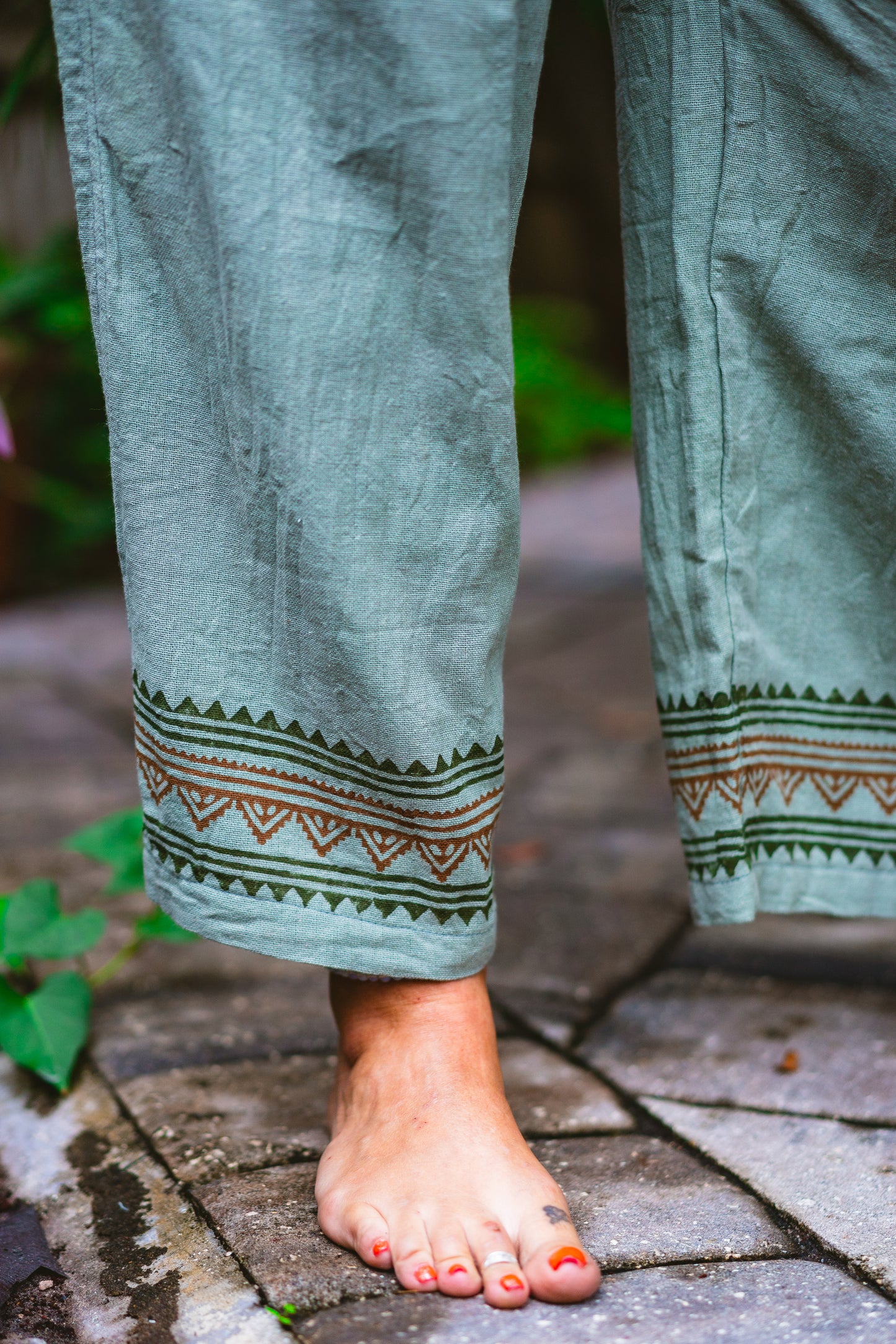 Desert Rose Block Print Pants