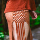 Desert Rose Double Slit Mesh Skirt