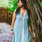 Desert Rose Woven Mesh Dress