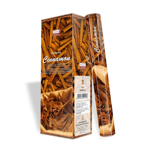 Darshan Cinnamon Incense 20 Hex Pack
