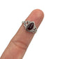Teardrop Garnet Ring