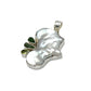 Silver Pearl, Peridot & Green Kyanite Pendants