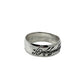 Sterling Silver Lord of the Rings Wide Band Ring