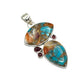 Spiny Oyster Shell Turquoise Pendants
