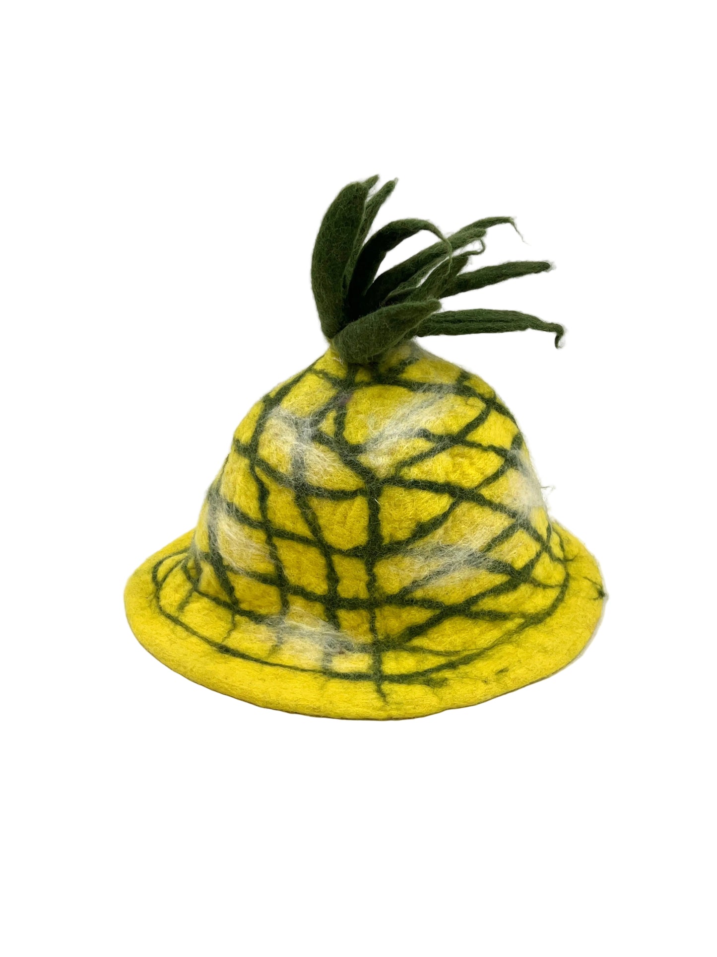 Hand felted Pineapple Wool Hats