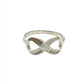 Sterling Silver Shell Infinity Rings