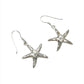 Sterling Silver Shell Starfish Earrings