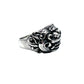 Oxidized Silver Onyx Barong Ring