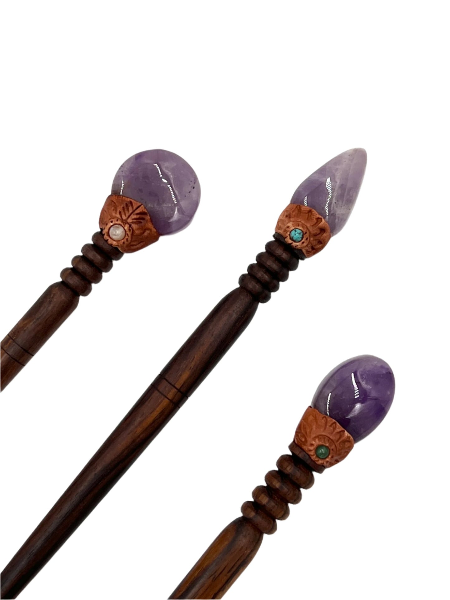 Handmade Gemstone Hair Sticks