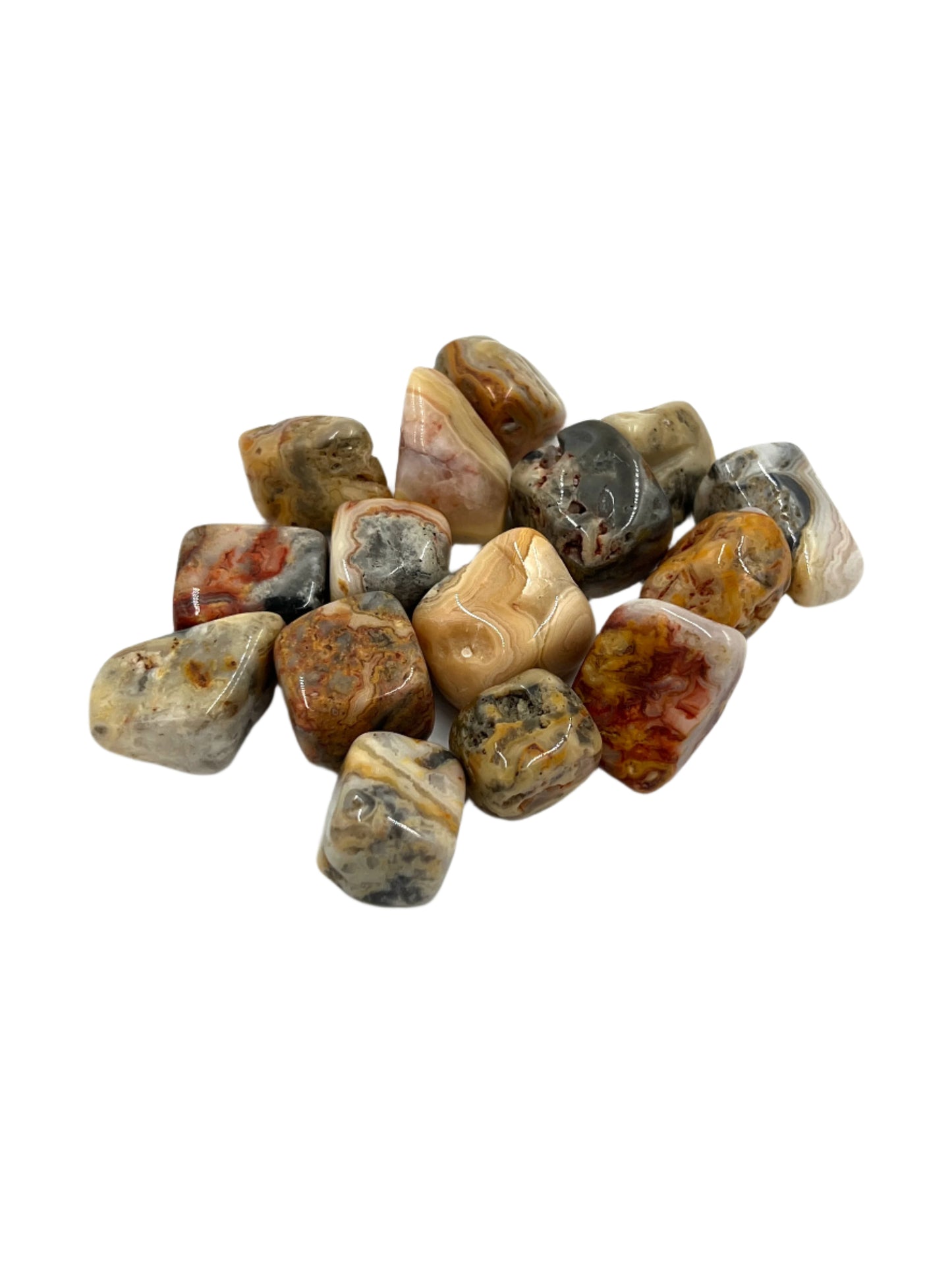 Crazy Lace Agate Tumbles