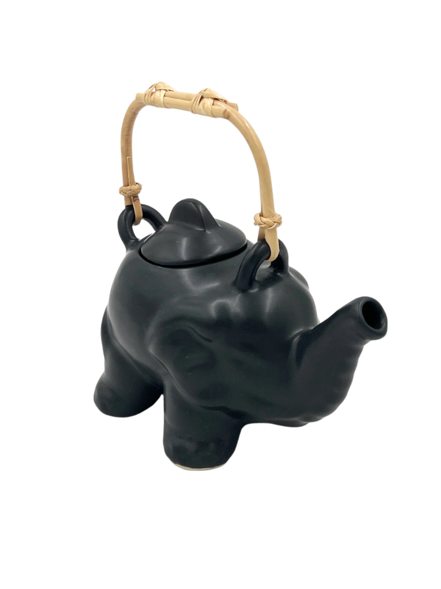 Black Elephant Ceramic Tea Pot Set