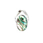 Sterling Silver Ribbon Oval Abalone Pendant