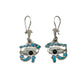 Silver Eye of Horus Earrings